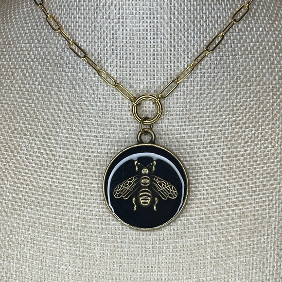 Gucci Bee Medallion Necklace Italy
